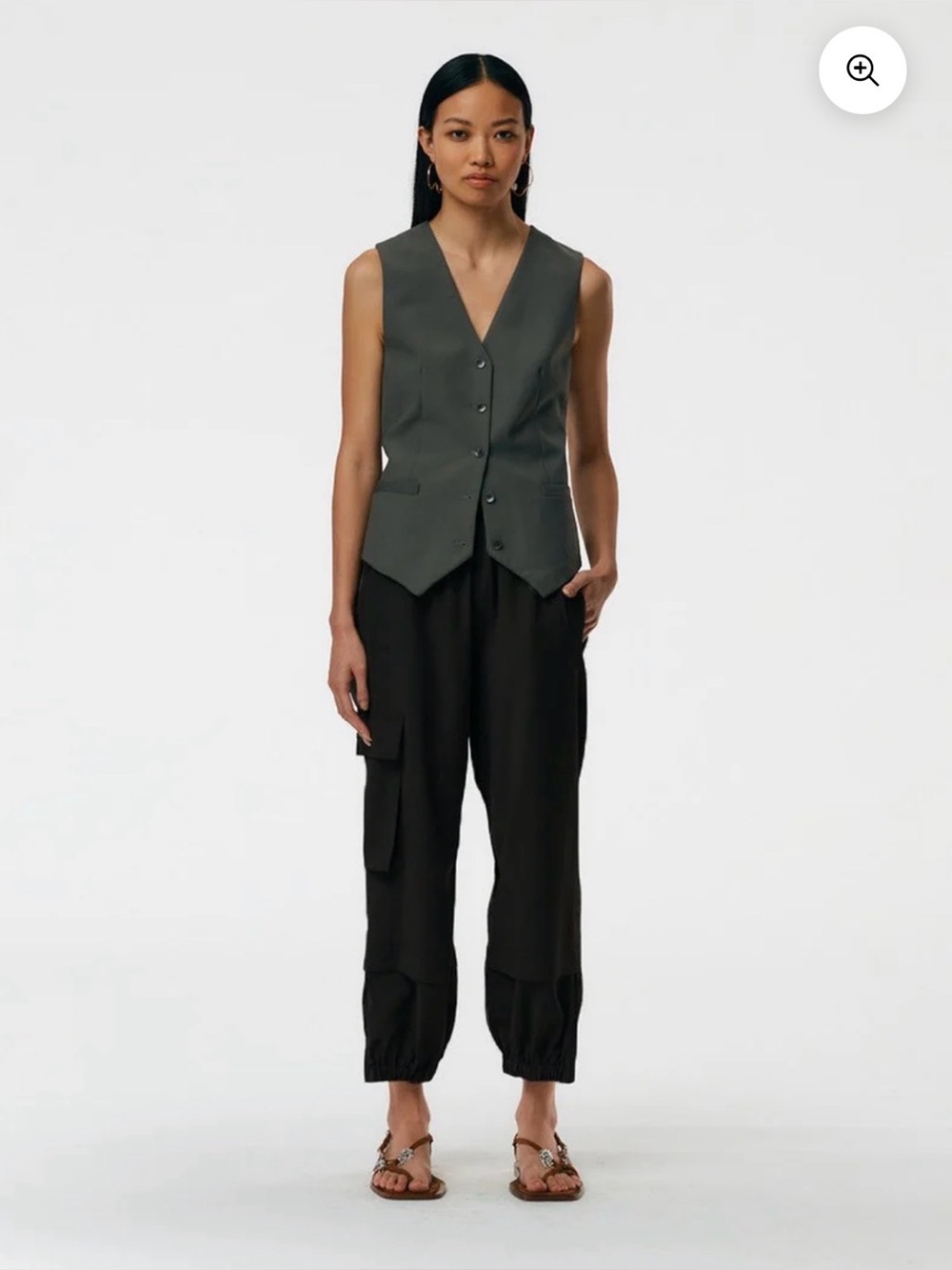 Tibi Tropical Wool Pull On Wilt Jogger - Regular Length